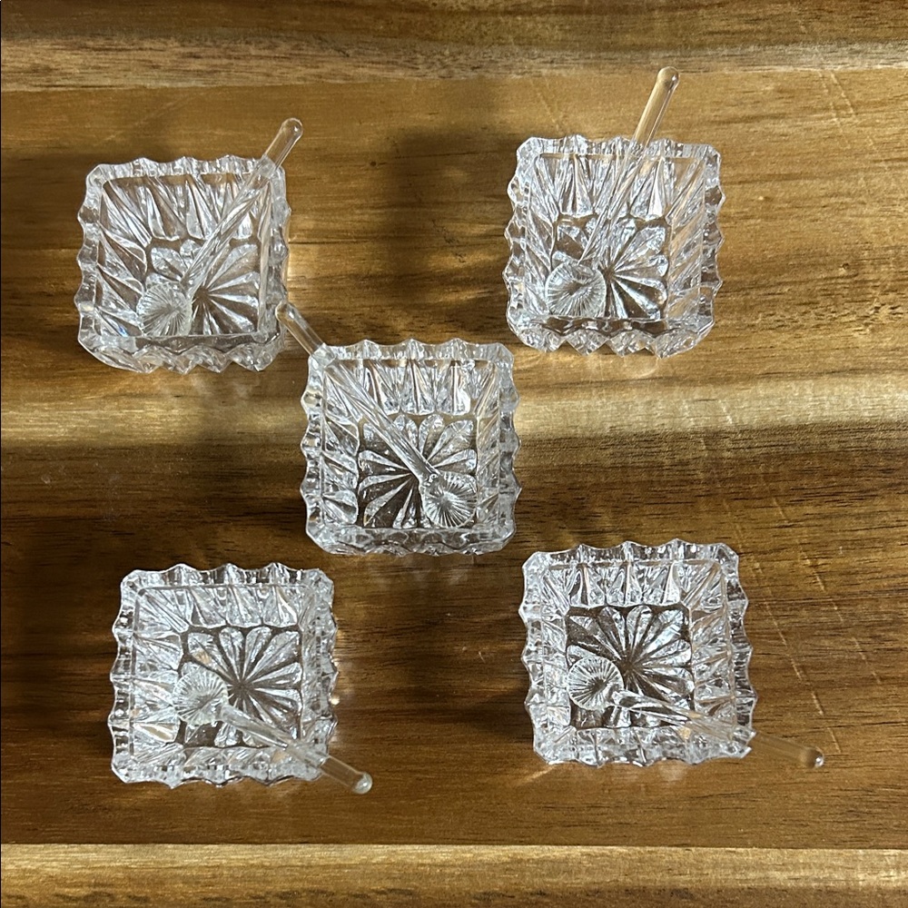 Set of 5 Salt Cellars and Sooons